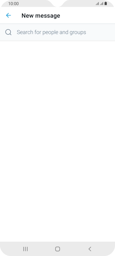 Press the search field.