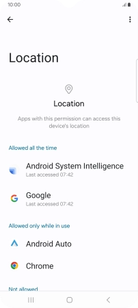Press the required app.