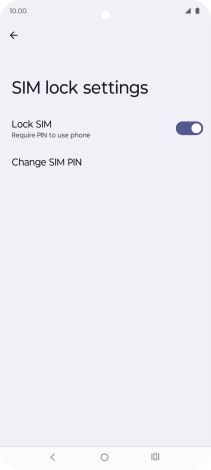 Press Change SIM PIN.