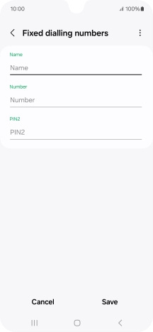Press Name and key in the required name.