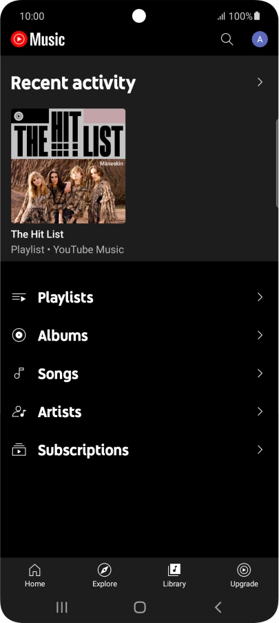 Press the required category and go to the required audio file.