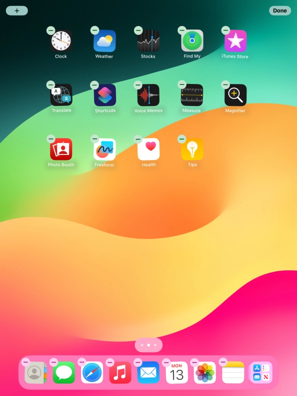 To remove an application from Dock, press and hold the required application and drag it upwards from Dock. To remove an application from Dock, press and hold the required application and drag it upwards from Dock.