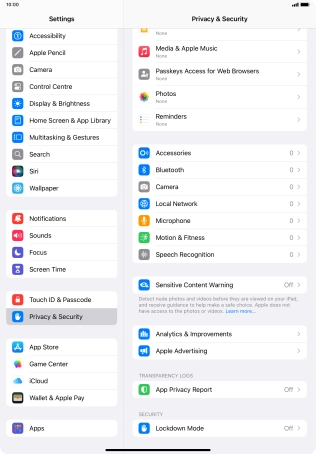 Press Sensitive Content Warning.