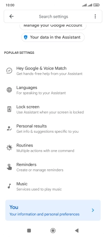 Press Hey Google & Voice Match.