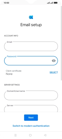 To turn on the function, press SELECT and follow the instructions on the screen to install the required certificate.