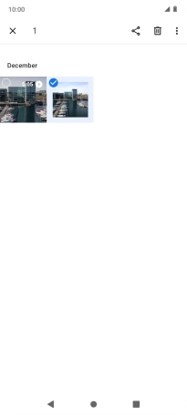 Press the required pictures or video clips.