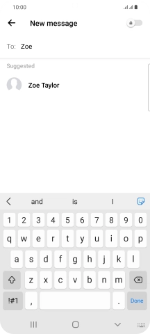 Press the required contact.