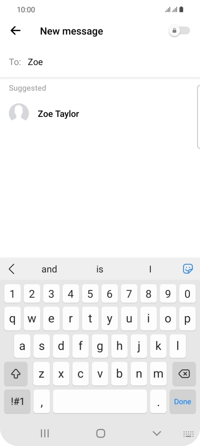 Press the required contact.
