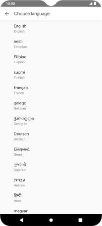 Press the Return key.