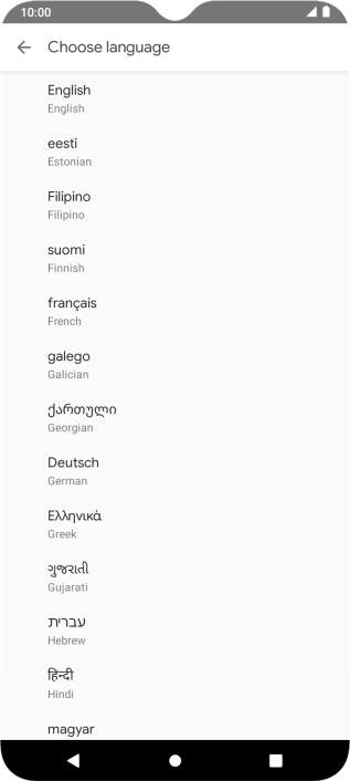 Press the Return key.