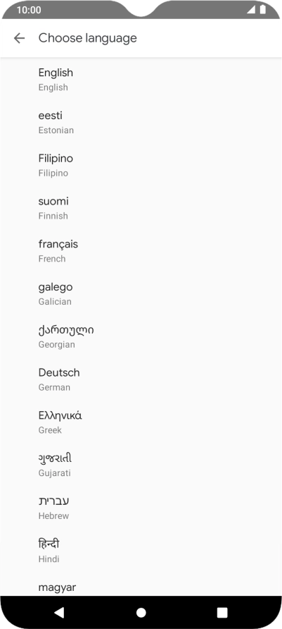 Press the Return key.