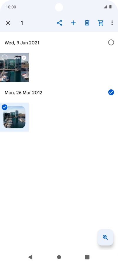 Press the share icon. Press the share icon.