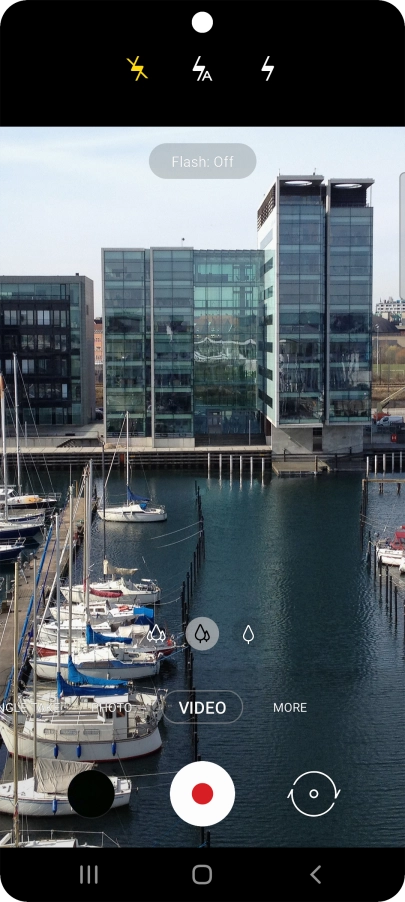 Press the required setting.