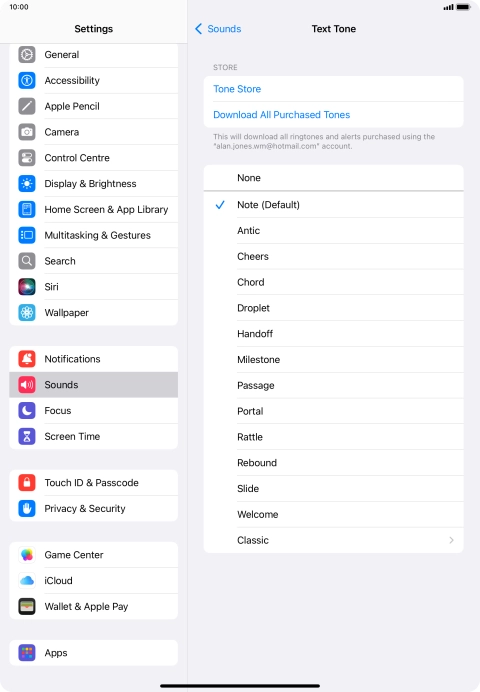 Press the required message tones to hear them.
