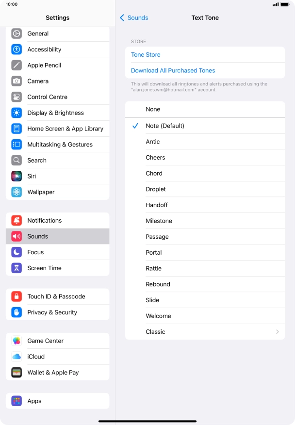 Press the required message tones to hear them.