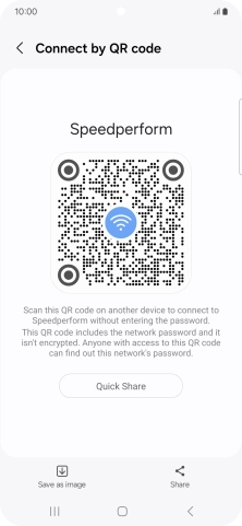 Place the QR code inside the camera frame on the other device to scan the code.