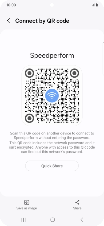Place the QR code inside the camera frame on the other device to scan the code.