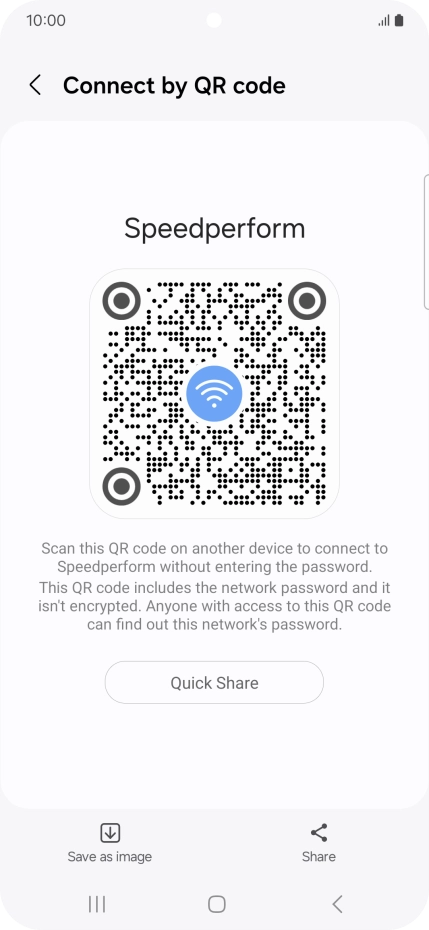 Place the QR code inside the camera frame on the other device to scan the code.