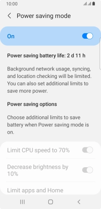 Press the Home key to return to the home screen.