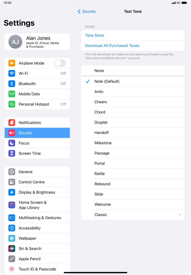 Press the required message tones to hear them.