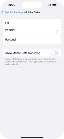 Press the required price plan.