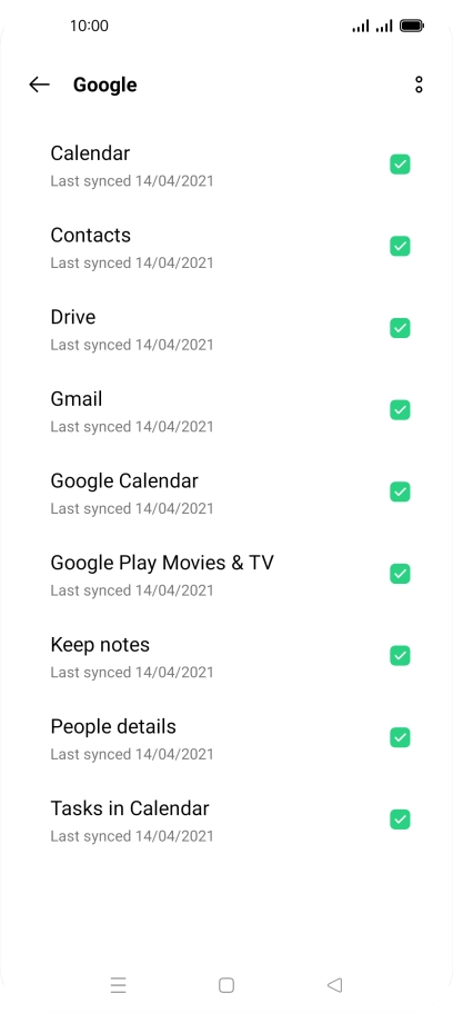 Press the Home key to return to the home screen.