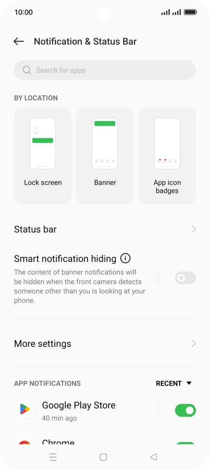 Press the drop down list. Press the drop down list.