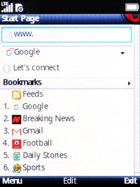 Press the Left selection key.