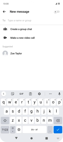 Press the field next to 