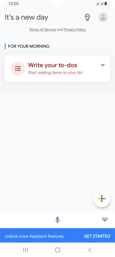 Press the profile icon. Press the profile icon.