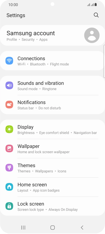 Press Display. Press Display.