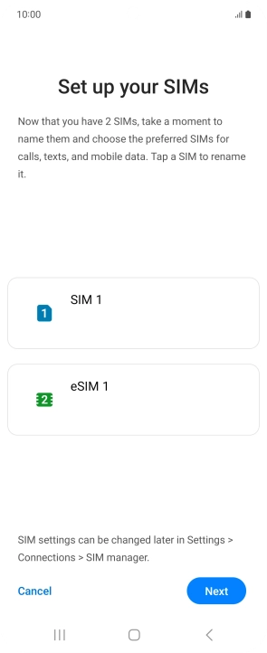 Follow the instructions on the screen and press Next.