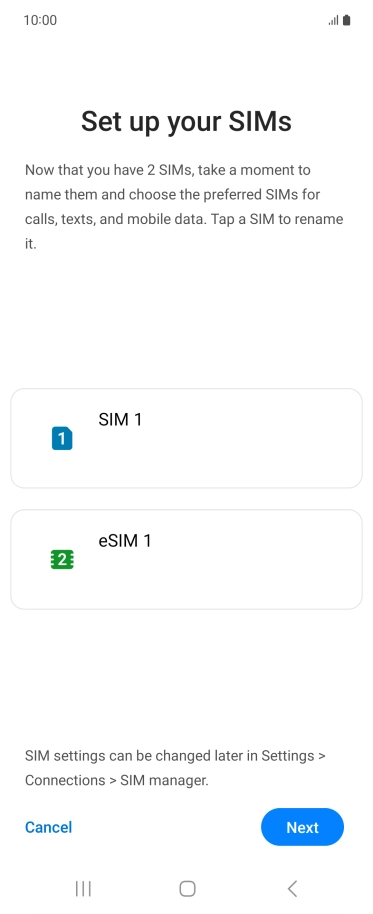 Follow the instructions on the screen and press Next.