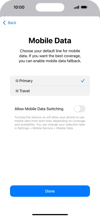 Press the indicator next to Press the indicator next to