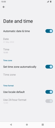 Press the Home key to return to the home screen.