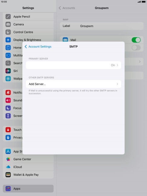 Press the field below 