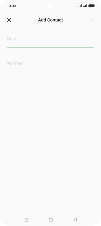 Press Name and key in the required name.
