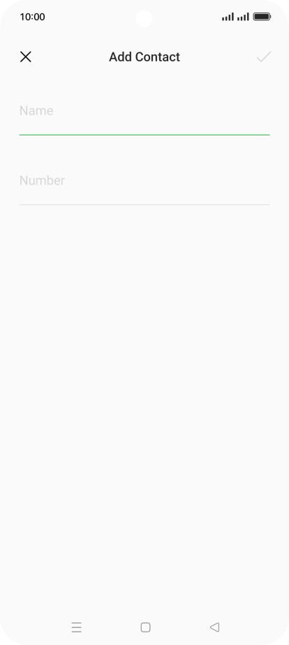 Press Name and key in the required name.