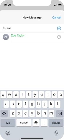 Press the required contact. Press the required contact.