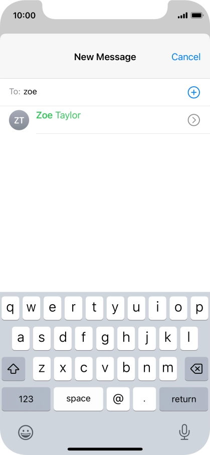Press the required contact. Press the required contact.