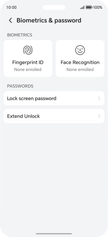 Press Fingerprint ID.