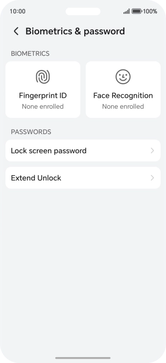 Press Fingerprint ID.