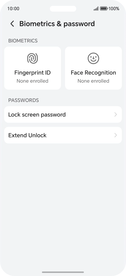 Press Fingerprint ID.
