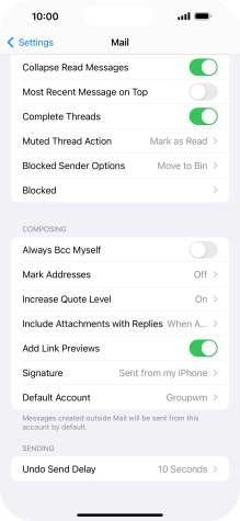 Press Default Account. Press Default Account.