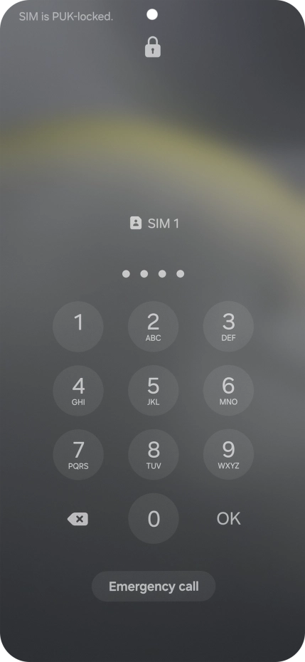 Key in the new PIN again and press OK.