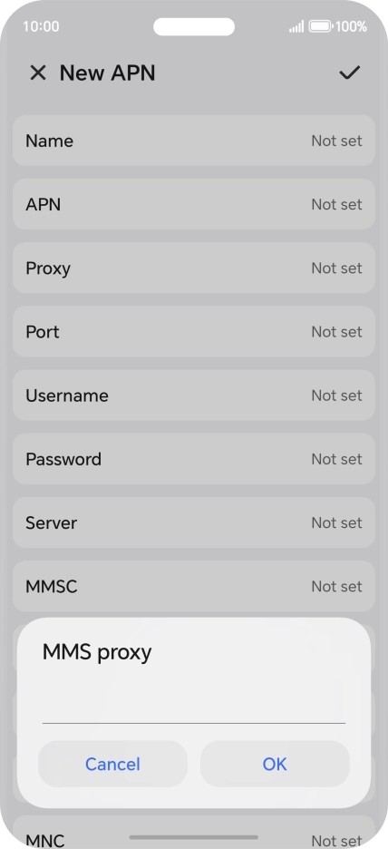 Key in 212.183.137.012 and press OK.