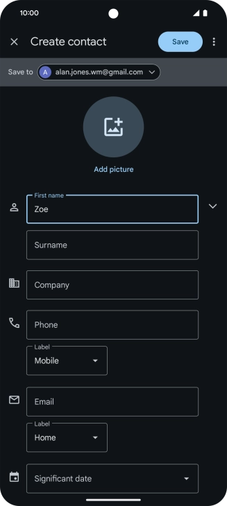 Press Surname and key in the required last name.