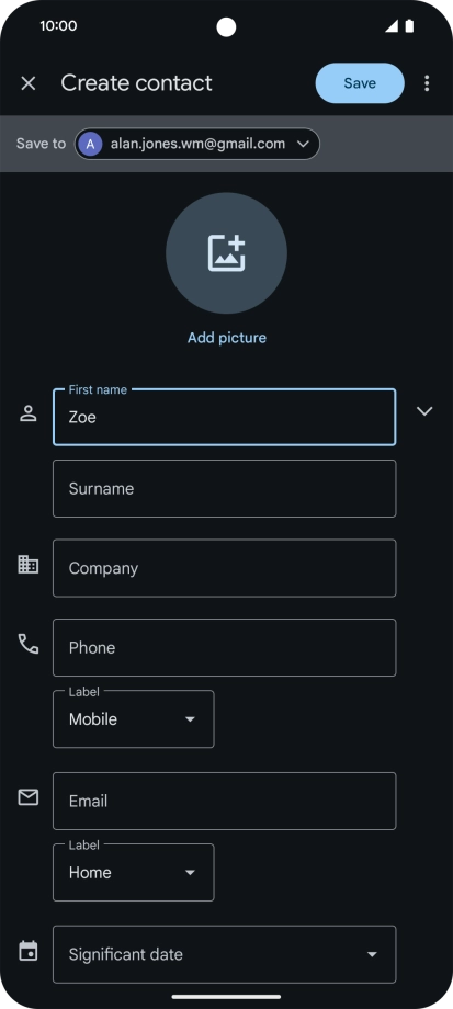Press Surname and key in the required last name.