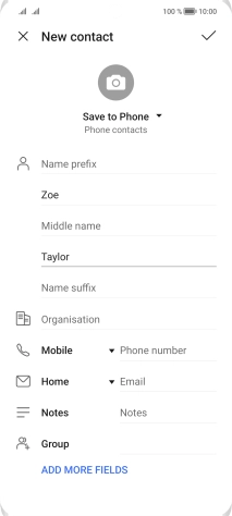 Press Phone number and key in the required phone number.