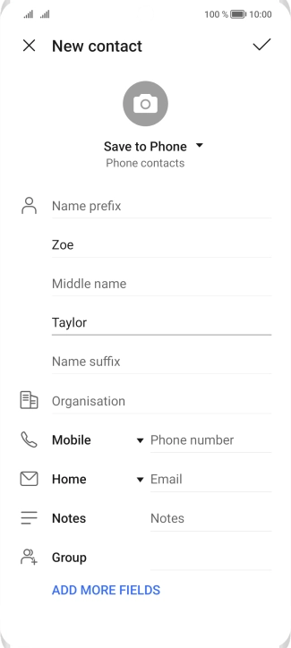 Press Phone number and key in the required phone number.